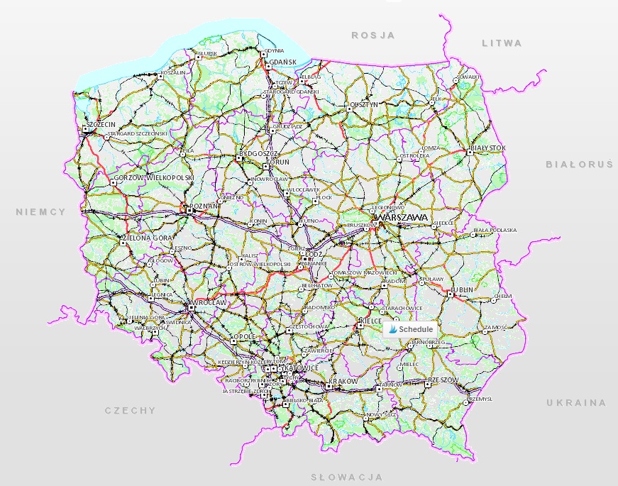 Aktualna mapa światłowodów w Polsce